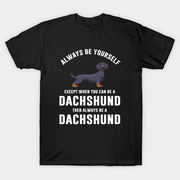 Funny Dachshund Dog T-Shirt by sunima